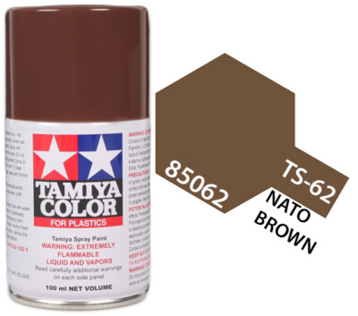 Tamiya 85062 TS-62 Nato Brown Lacquer Spray Paint 100ml - US Fast Ship