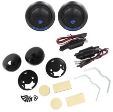 Par de tweeters giratorios Rockville RT6 240 vatios coche 1" cúpula de seda neo + crossovers