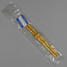 NOS Citizen Men  s Gold Tone 18mm Bracelet Band 59-R0718 for Watches 4-R13752 