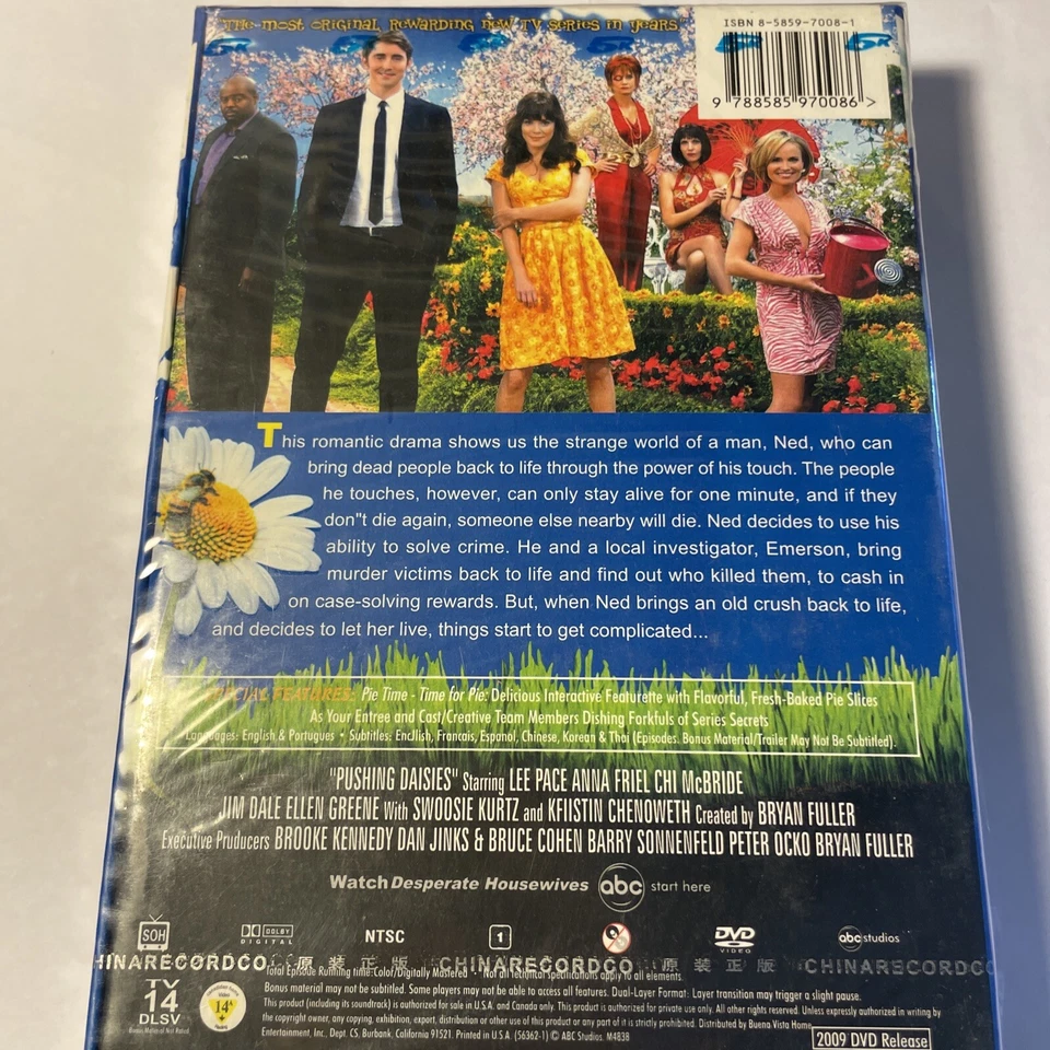 Pushing Daisies Season 2 DVD Complete Second Series (4 DISC) REGION 1 Sealed - Image 2 of 4