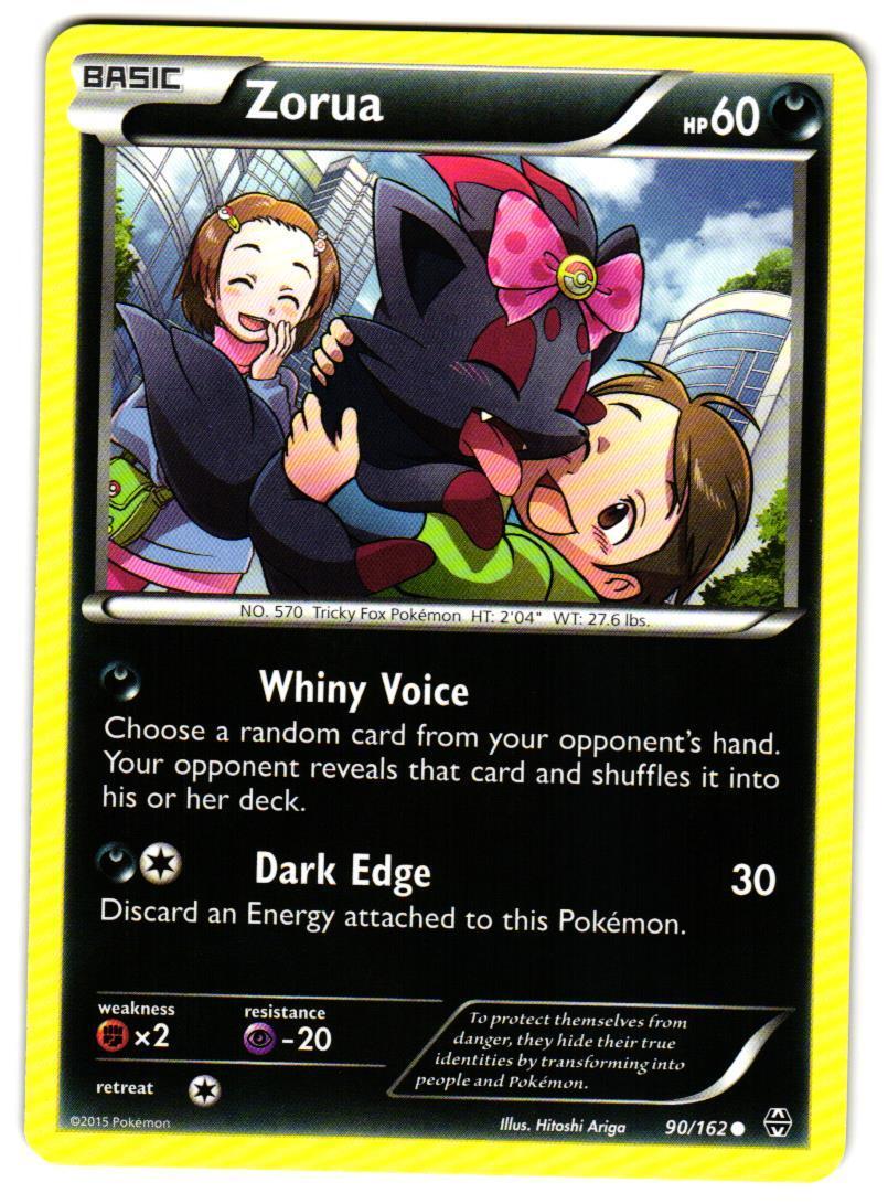 Pokemon XY: BREAKthrough Zorua (90) #90/162 Common Lightly played