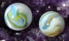 .76"  .67"   JABO JOKER 2 MARBLES STUNNING SHOOTER SIZE  LIL ONE  GOLD LUTZ 