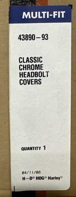OEM Harley 1985 Evolution 1987 Sportster Classic Head Bolt Trim 