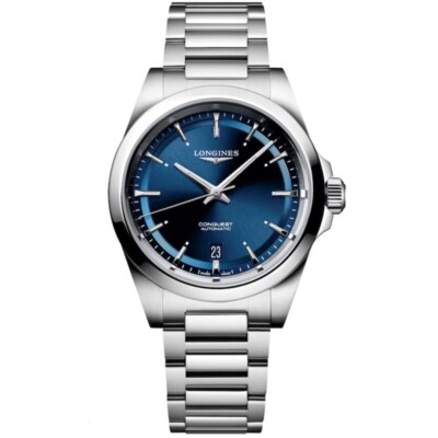 New  Longines Conquest 38MM Blue Dial SS Men's Watch L3.720.4.92.6