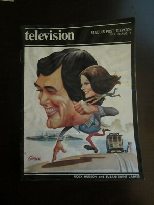 St Louis Post Dispatch TV Guide July 1974 Rock Hudson Saint James McMillan Wife