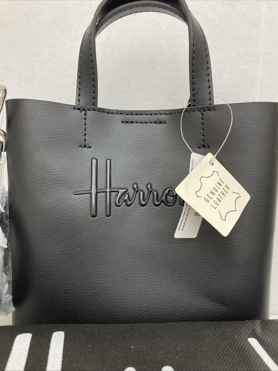 Harrods London Leather Small Tote with Shoulder Strap NWT | eBay