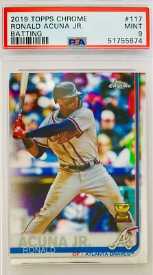 2019 Topps Chrome Ronald Acuna Jr. “Topps All Star Rookie” PSA 9
