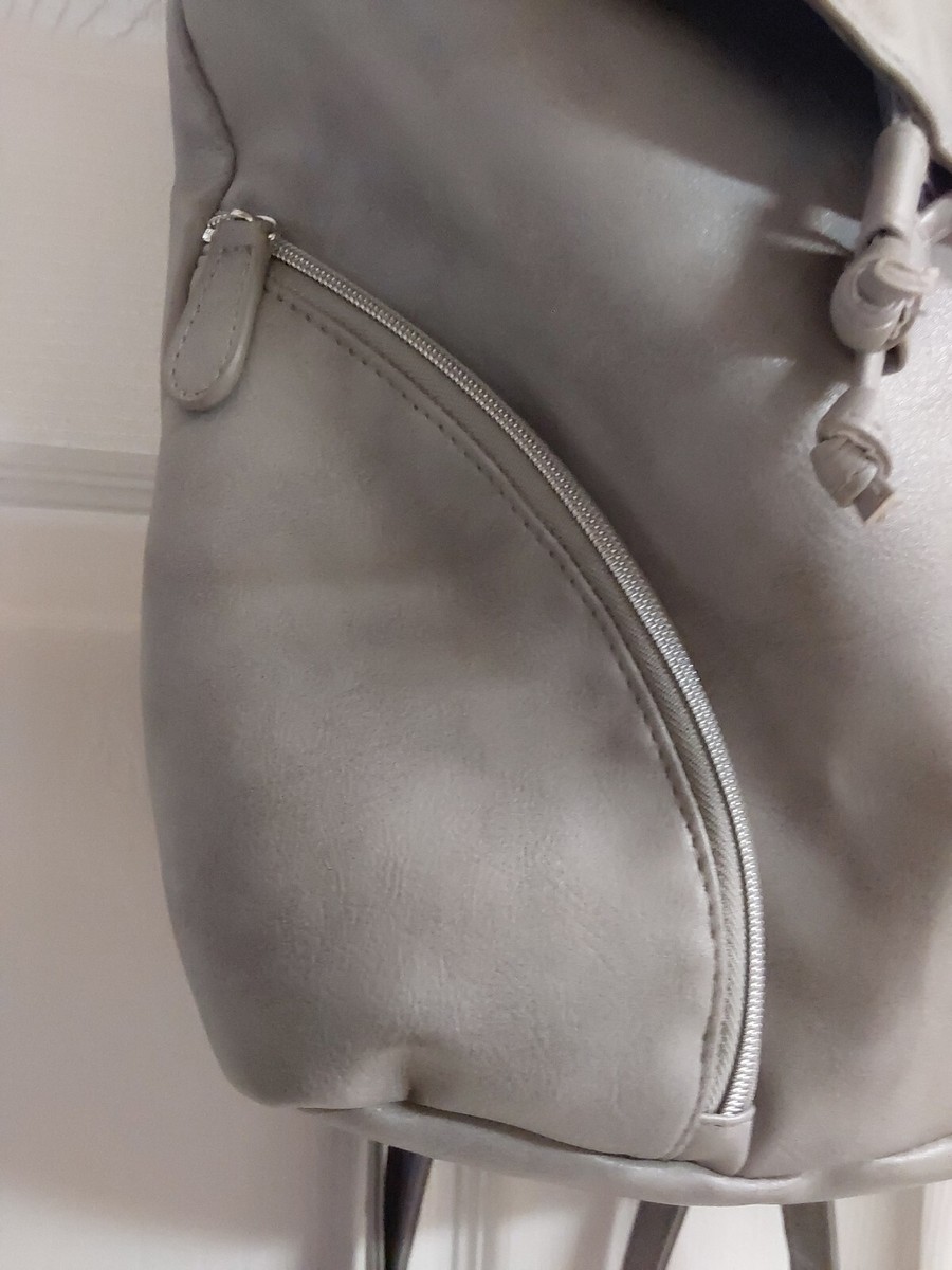 Ulta Gray Faux Leather Weekender Backpack/Purse W/2 Outside  display picture 2