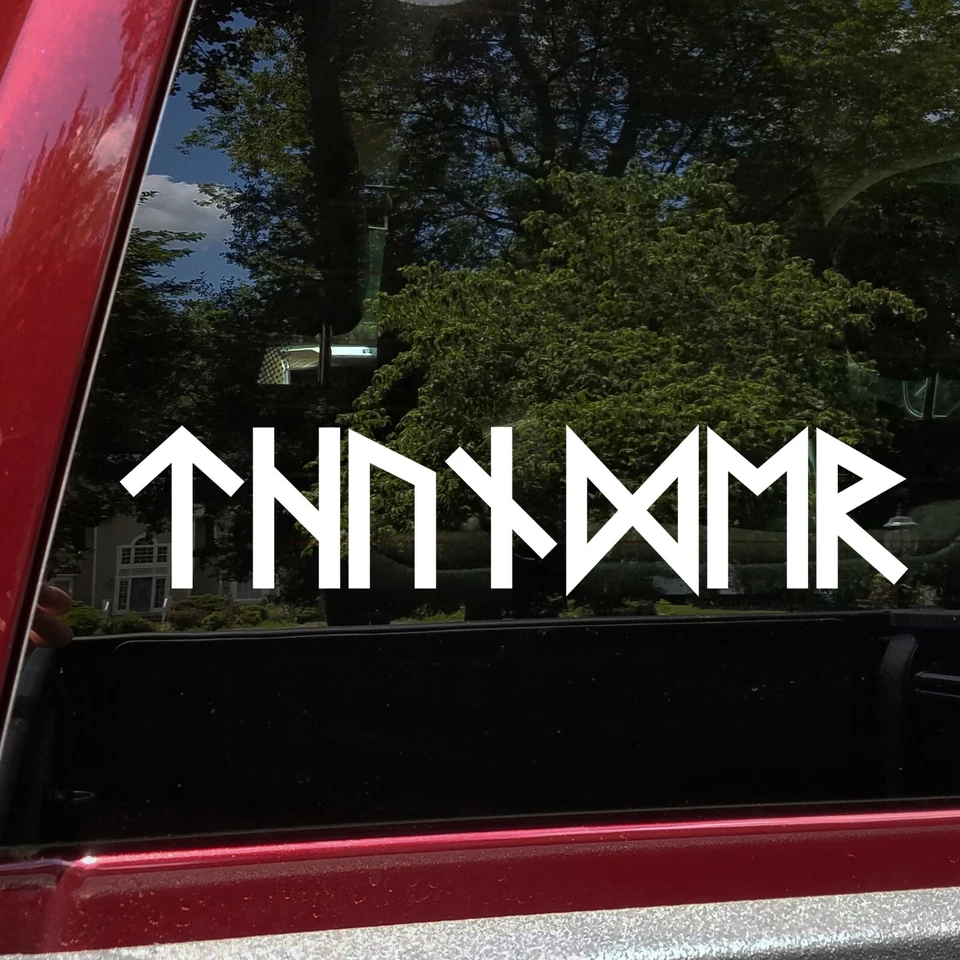 Заказная виниловая наклейка руны викингов текстовая наклейка старейшина футарк 1–20 дюймов 20 цветов - Изображение 2 из 4