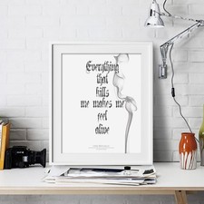 One Republic Inspirational Wall Art Print Motivational Quote Poster Decor Gift