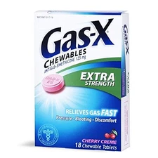 6 Pack GasX Chewables Extra Strength Cherry Creme 18 Tablets Each