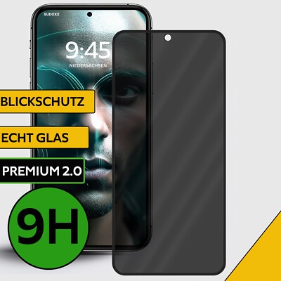 Privacy 9H Panzerfolie Glas Sichtschutz für Samsung Galaxy S25 S24+ S25 Ultra FE