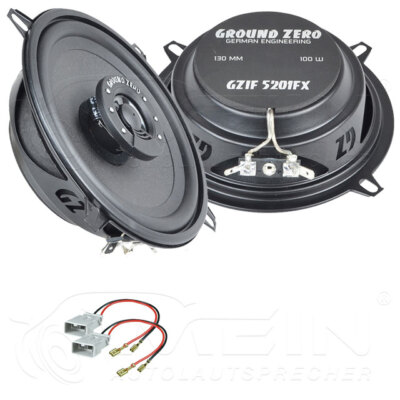 GROUND ZERO LAUTSPRECHER für HONDA CIVIC 6 - VI 1995-2000 4-türig Heck 130 #AINX