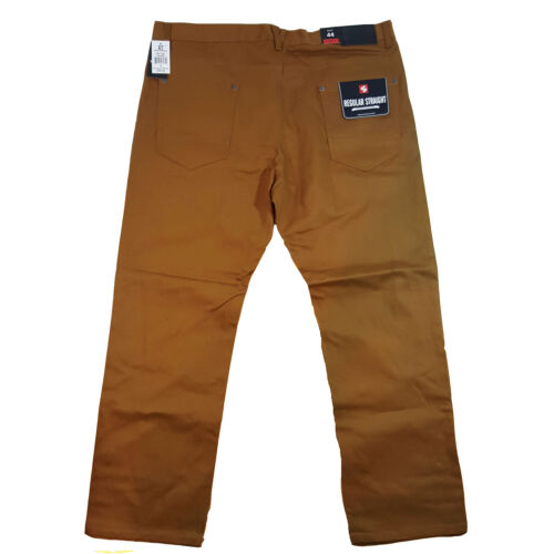 SOUTHPOLE MEN'S BIG AND TALL BULL TWILL STRAIGHT CARAMEL JEANS (Size 44, 48) - Picture 2 of 4