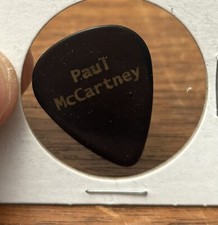 Paul McCartney Negro Ernie Ball Guitarra Pick Tour Beatles Concierto Escenario Pick