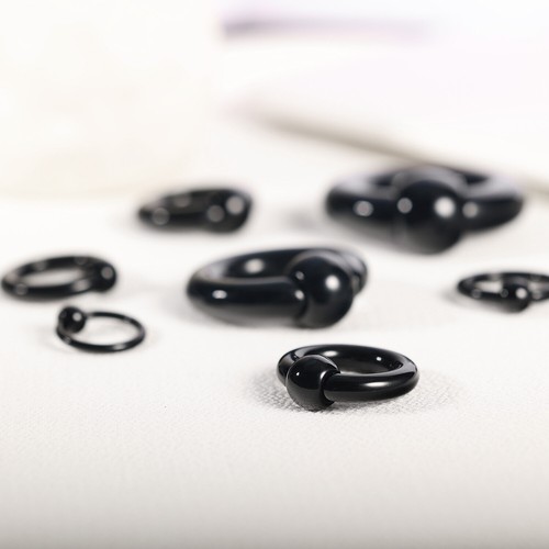 1 Pair Acrylic Nose Rings BCR Septum Rings Hoop Earrings Ear Gauge Body Jewelry - Picture 15 of 22