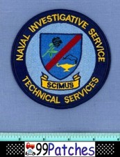 NIS TECHNICAL SERVICES US NAVY WASHINGTON DC Military Police Patch OIL LAMP 7A