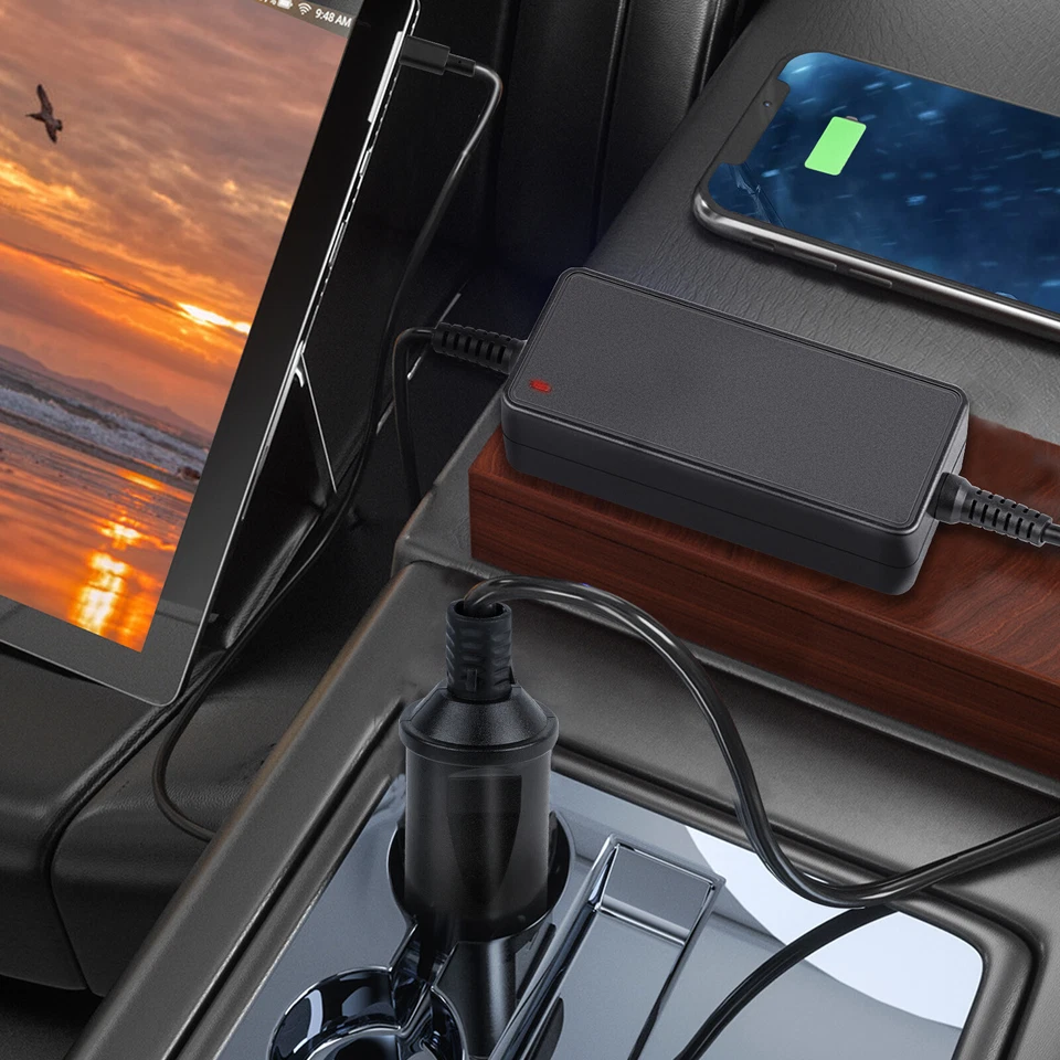 90W USB-C Laptop CAR Charger for Lenovo Yoga Thinkpad MacBook Samsung Asus Dell - Image 3 of 4