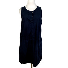 Everlane Womens Blue Shift Tunic Sleeveless Dress Sz M