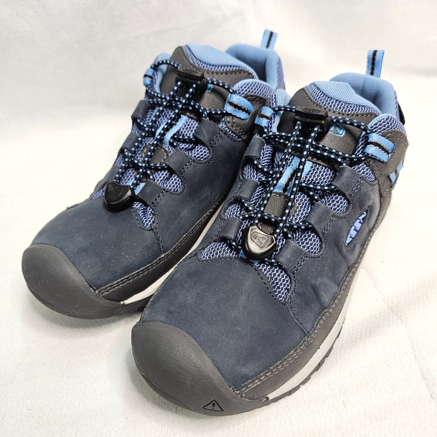 Scarpe da trekking Keen Koven sneakers impermeabili blu grigio 1022922 giovani taglia 2 NUOVE