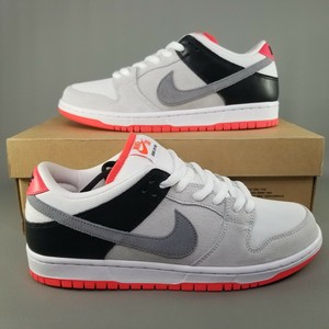 Nike SB Dunk Low Pro ISO Infrared Skate Shoes Mens Size 8 Neutral Grey  Black 193154140736 | eBay