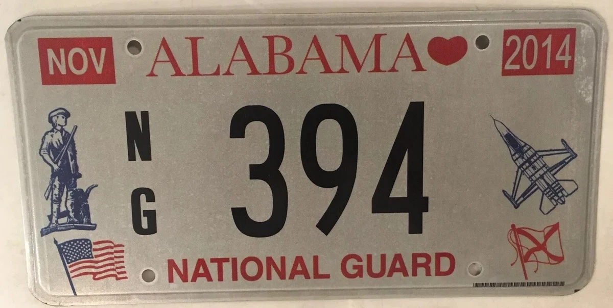 National on sale plate number