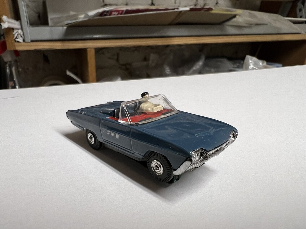 Aurora T-Jet #1355 Thunderbird Roadster Slot Car in Slate Grey