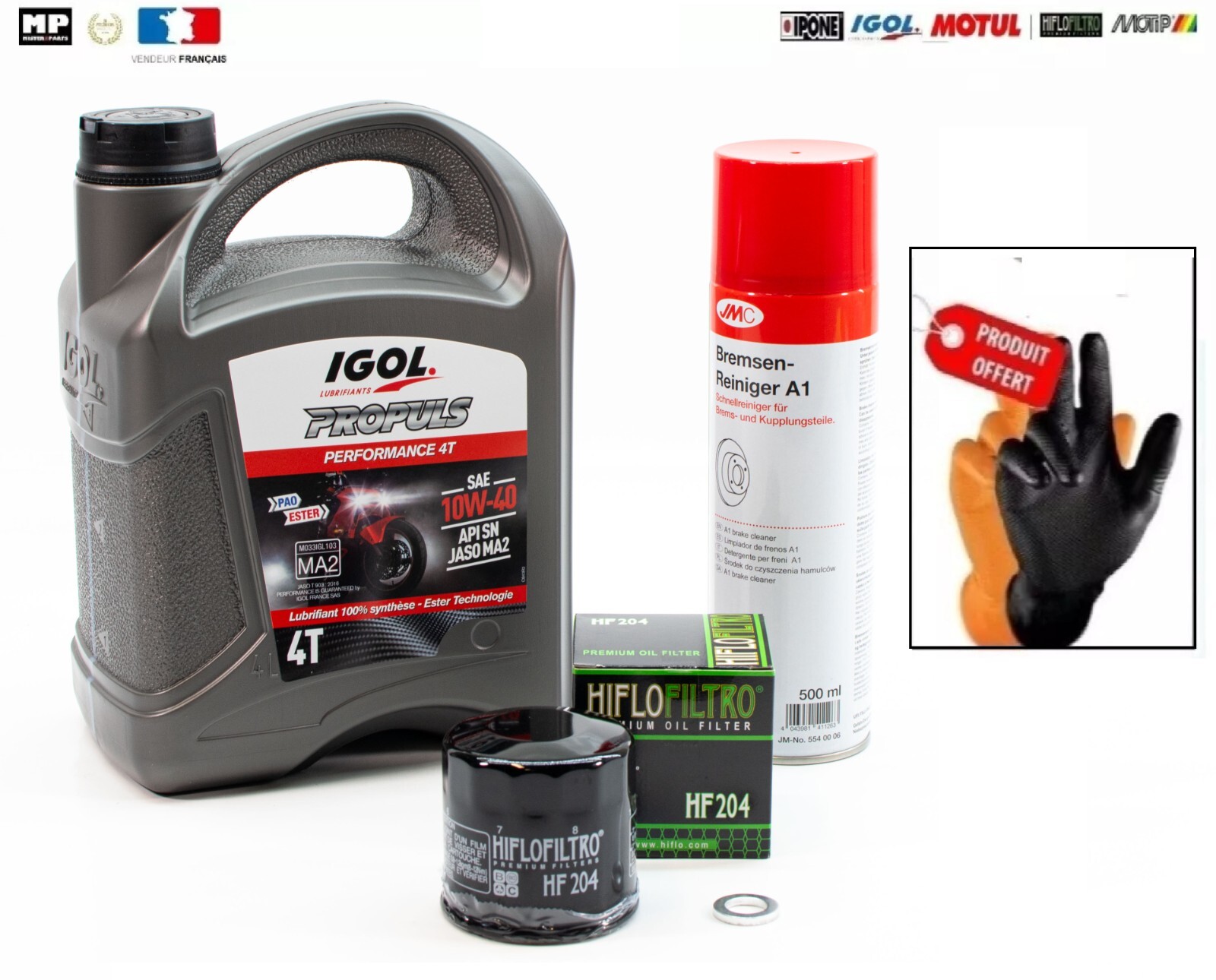 Kit Vidange YAMAHA FZ1 1000 Fazer Éviter Usure Moteur Huile Filtre IGOL