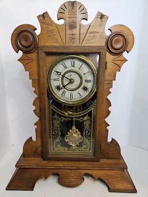 管楽器・吹奏楽器 TAICHIWoodstone New Vintage Antique Antique Working 1870's NEW HAVEN Cock Co. Victorian Walnut Parlor