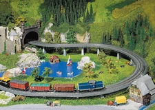Faller 120470 HO scale 1:87 Kit of an Up and over bridge set