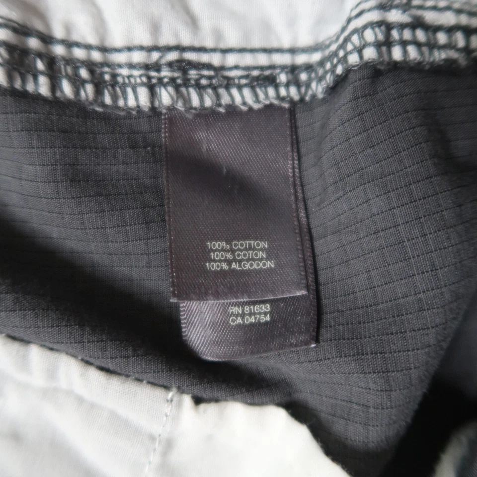 Pantalones Cortos Chinos Kenneth Cole Reaction Para Hombre 31 Bolsillos Frontales Planos Algodón Gris Foto 4 de 4