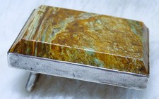 artisan, very solid, Jasper ster. small Belt Buckle