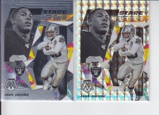 2020 Mosaic JOSH JACOBS Stare Masters Base + Silver Prizm Raiders #SM15