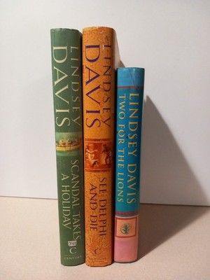 3 Lindsey Davis Falco Mystery Hardback 2 For The Lions See Delphi And Scandal