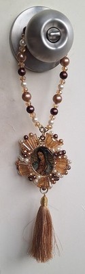 Virgin Mary Our Lady of Guadalupe Virgen de Guadalupe Keychain Car Blessing Bead