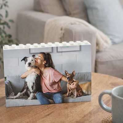 Individuelles Foto Baustein Puzzle Personalisiert Geschenk Landschaft oder Quadrat