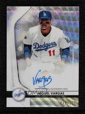 2020 Bowman Sterling Prospect Wave Refractor 88/125 Miguel Vargas Auto w5u