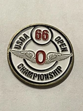 Rare 1966 U.S. Open Championship 1" Coin Style Golf Marker - The Olympic Club