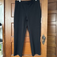 Quince Pants Womens Size XL Black Tapered Ponte Ankle
