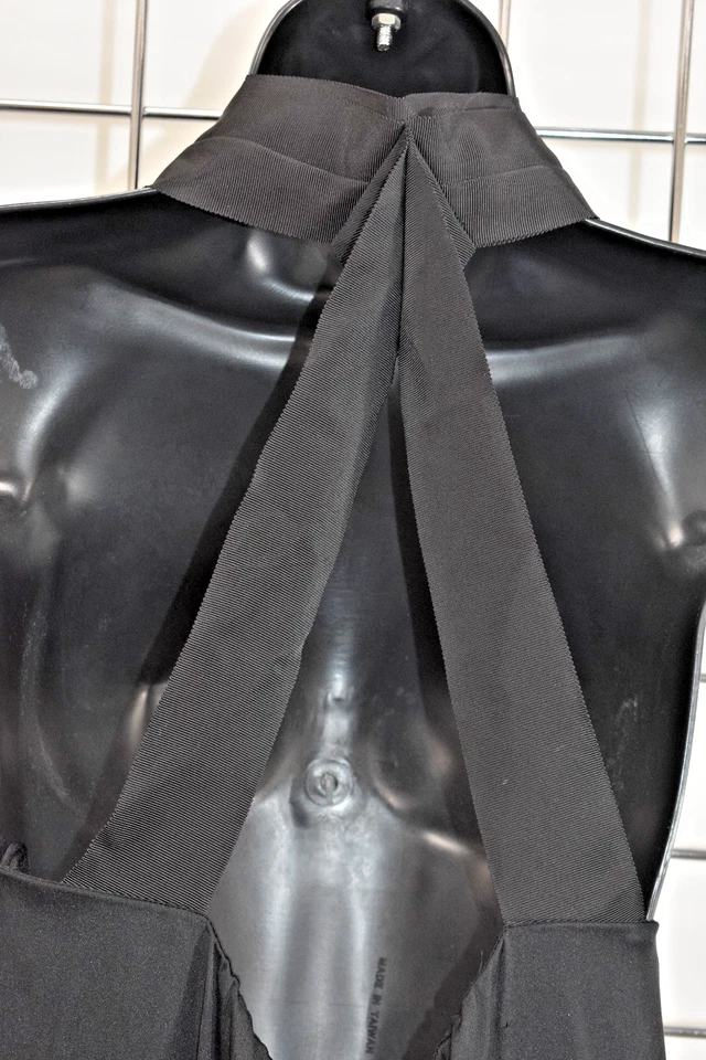 Mameluco para mujer Tahari negro seda talla mediana a la venta sf Foto 3 de 4