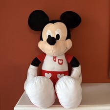 Disney Mickey Mouse Valentine's Day 19 Stuffed Plush Toy Hearts Shirt Love