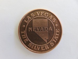 Las Vegas Nevada The Silver State Hoover Dam Souvenir Medallions Token