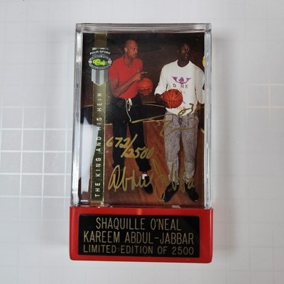 1992 Classic 4 Sport Shaquille O Neal Kareem Abdul Jabbar Dual Auto RC Shaq COA