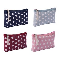 4 Pcs Makeup Bag Toiletry Travel Canvas Bags with Zipper Make-up