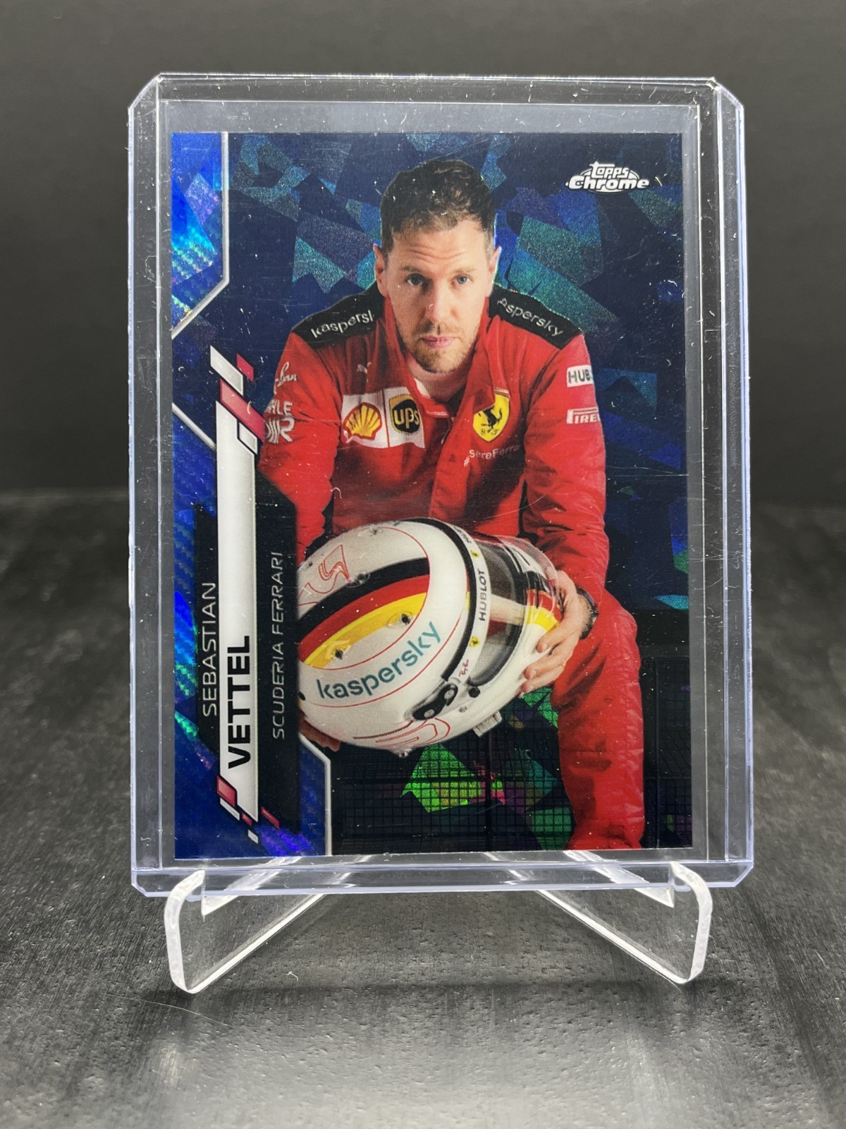 2020 Topps Chrome Sapphire F1 Sebastian Vettel Image Variation IV SP #3