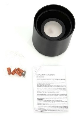 WAC LIGHTING 5'' LED OUTDOOR FLUSH MOUNT DOWN LIGHT-BLACK FM-W47205-30-BK
