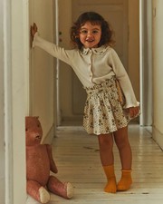 Emile Et Ida - Agate Cotton Mini Skirt Floral Smocked Embroidered Pull On Ecru 8 Emile Et Ida - Agate Cotton Mini Skirt Floral Smocked Embroidered Pull On Ecru 8
