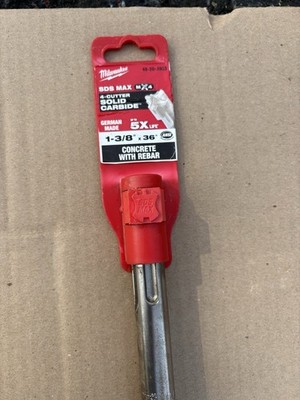 Milwaukee MX4 SDS Max 48-20-3933 Solid Carbide Drill Bit 1-3/8 x 36 in Concrete