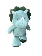 Kellytoys baby 18" push pale green dinosaur rattle soft texture toy Lovey