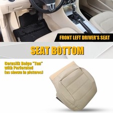 Fits 2012-2020 Volkswagen Passat Leather Left Bottom Perforated Seat Cover Tan
